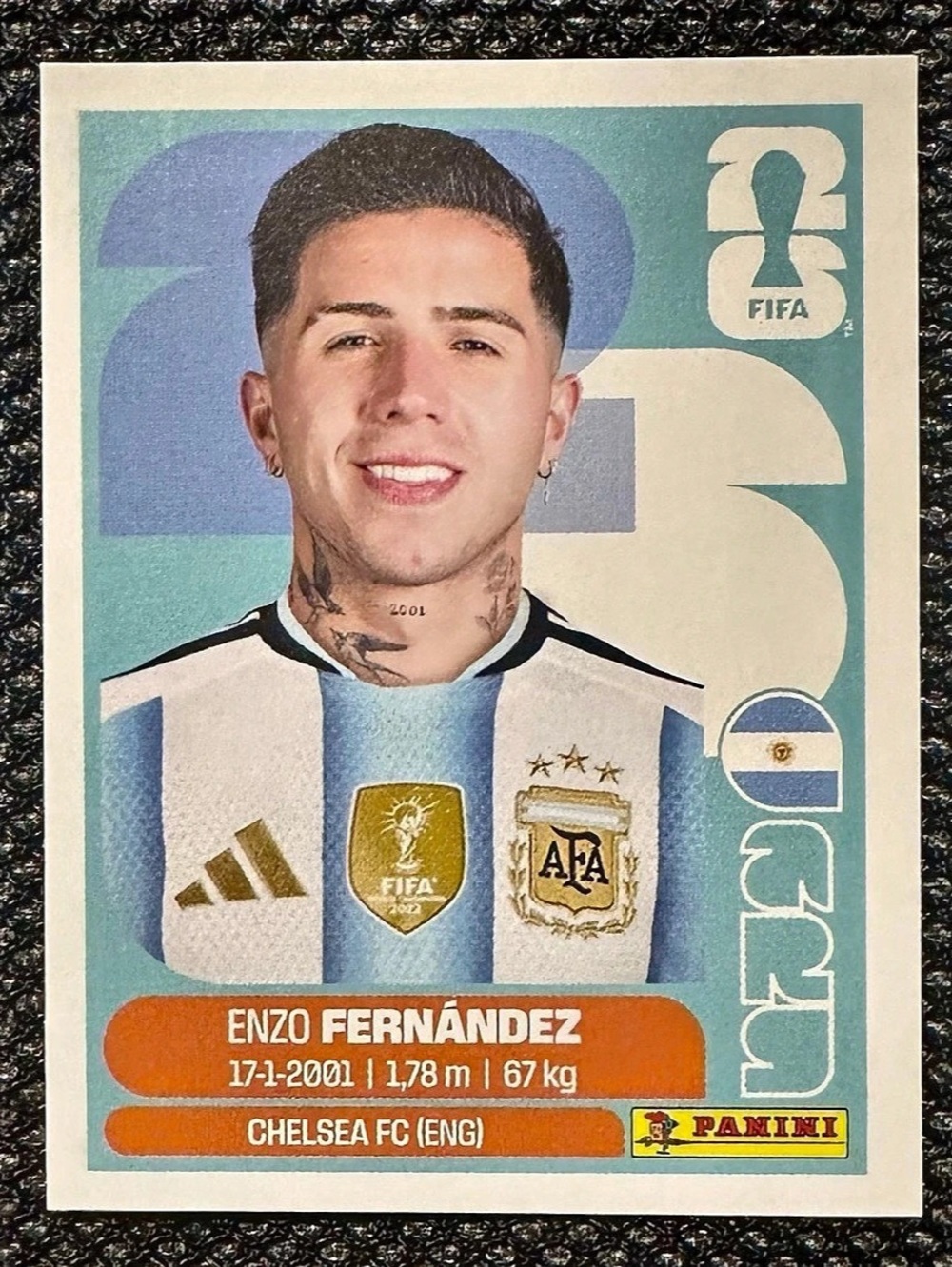 2026 Panini FIFA World Cup Enzo Fernandez #ARG 8 NM Argentina New Sticker